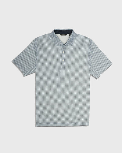 Taylor Recycled Agave Print Polo - Slate