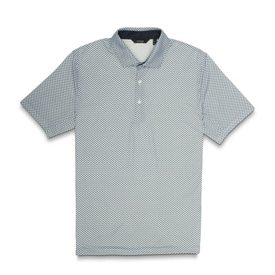 Taylor Recycled Agave Print Polo - Slate