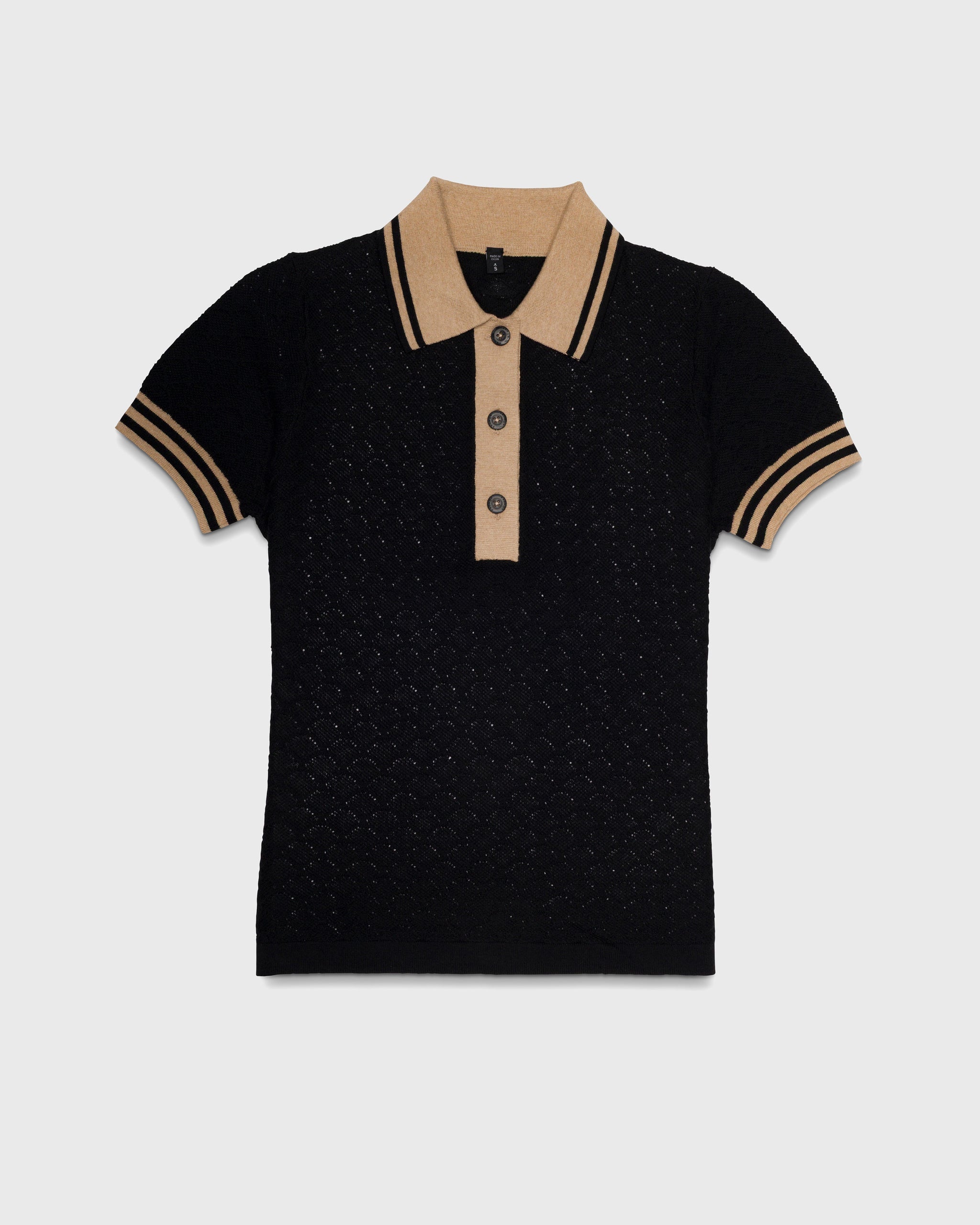 Colette Diamond Jacquard Sweater Polo – RADMOR