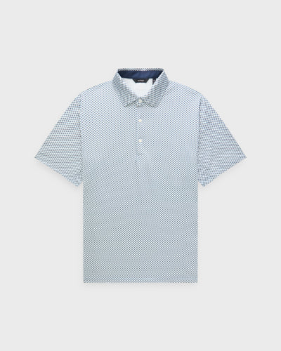 Taylor Recycled Agave Print Polo - Slate