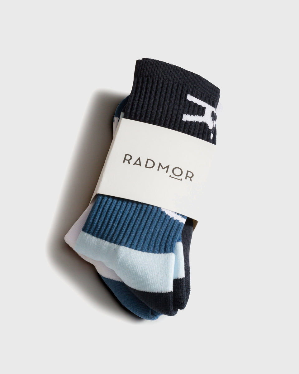 RADSOCK - White Out/True Blue (2 Pack) – RADMOR