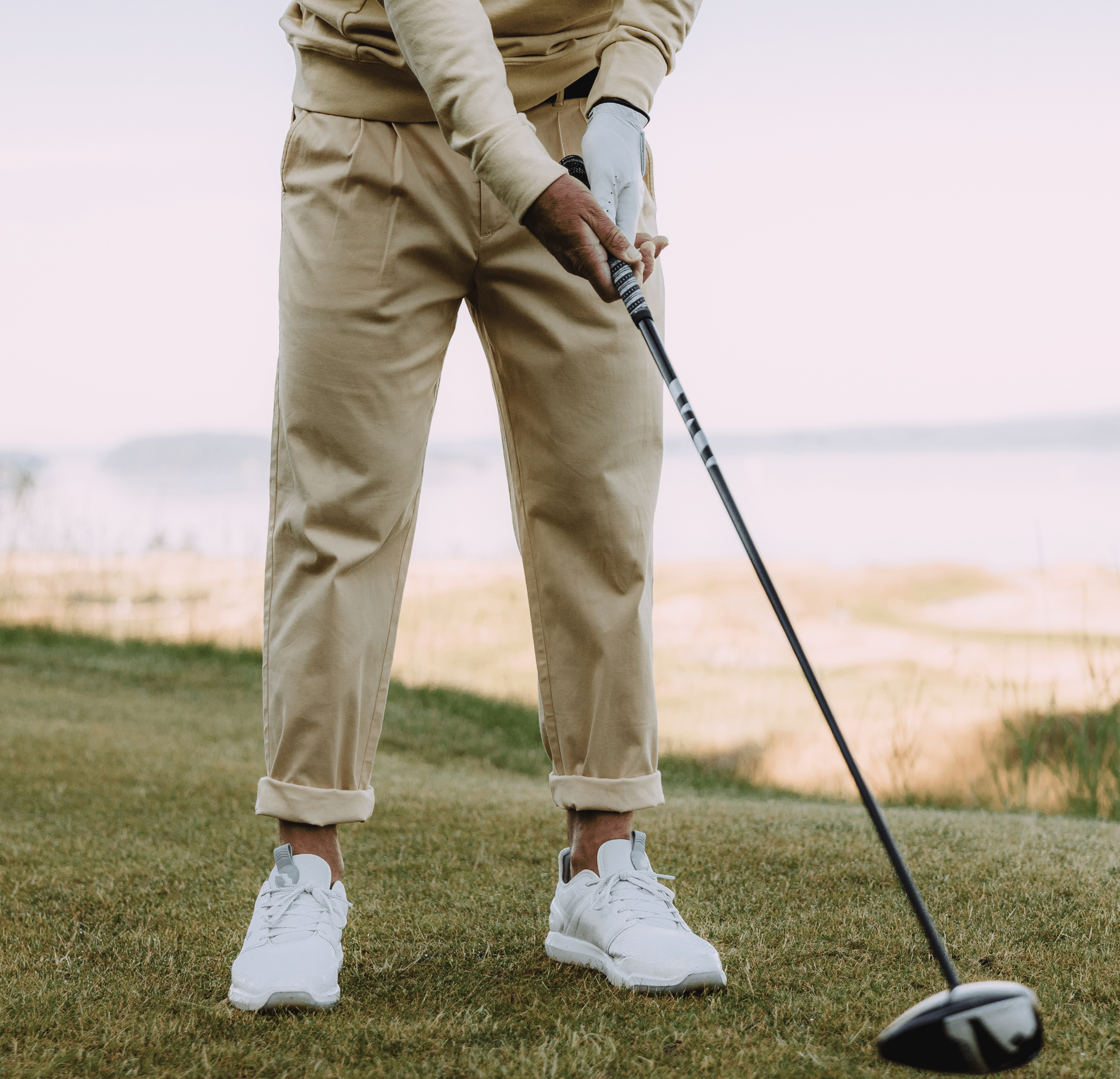 James Pleated Crop Pant Wheat - Main Image