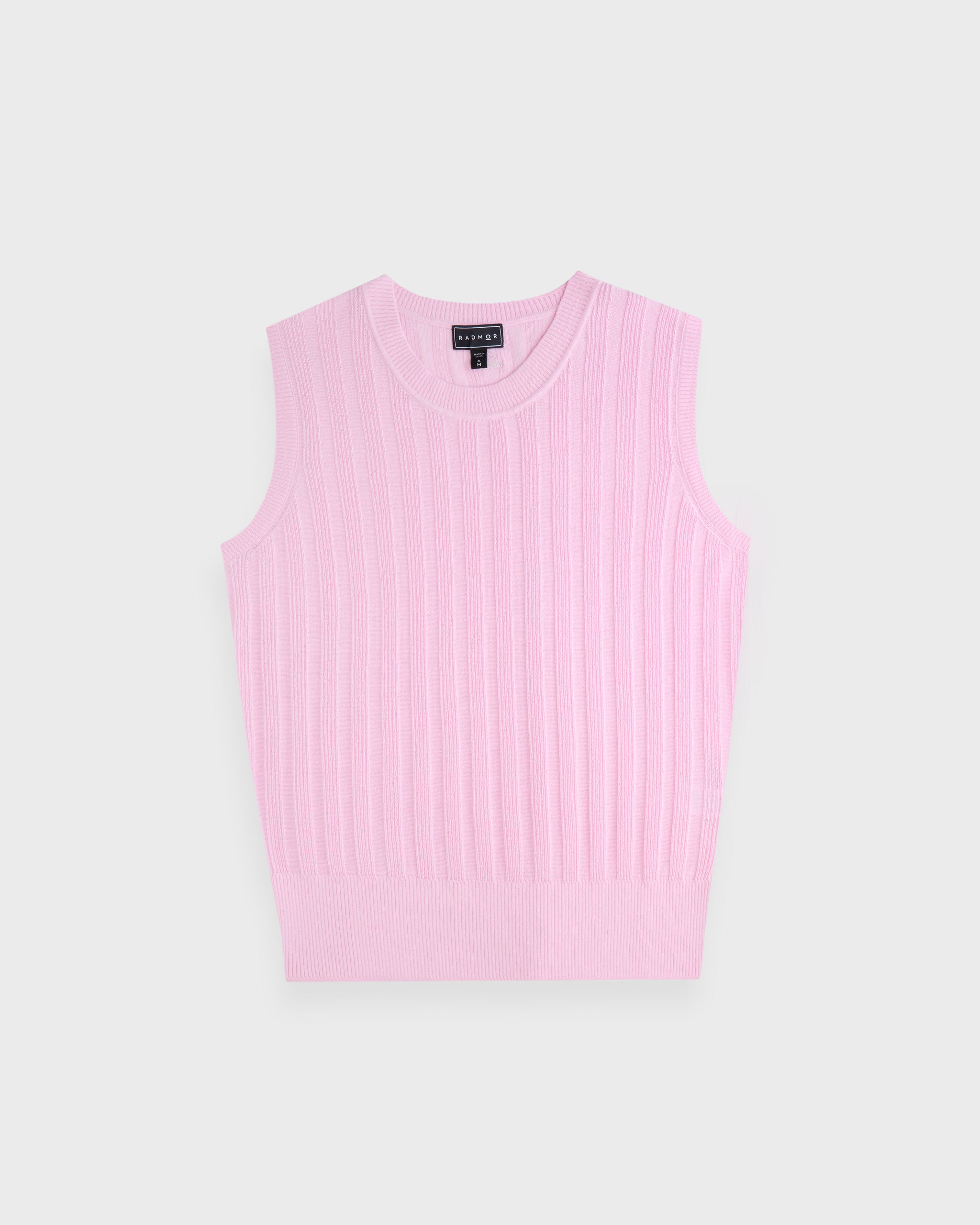 Sloane Recycled Sleeveless Rib Knit Tee – RADMOR