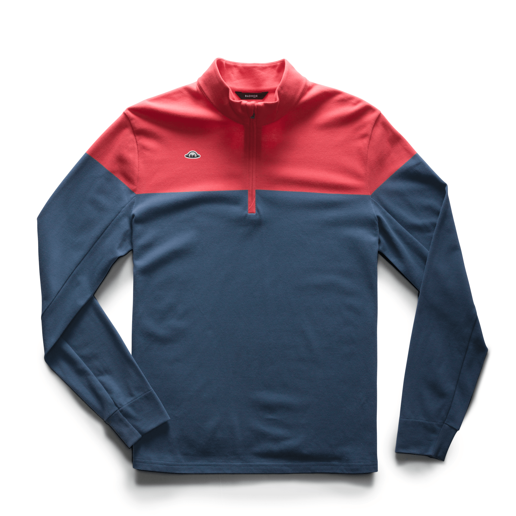 みたろ　CBN BLU XS Colton 1/4 Zip Block Pique - True Blue/Burn – RADMOR